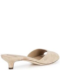 Lauren Ralph Lauren Francesca Suede Slip On Dress Sandal Slides