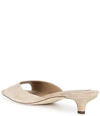 Lauren Ralph Lauren Francesca Suede Slip On Dress Sandal Slides