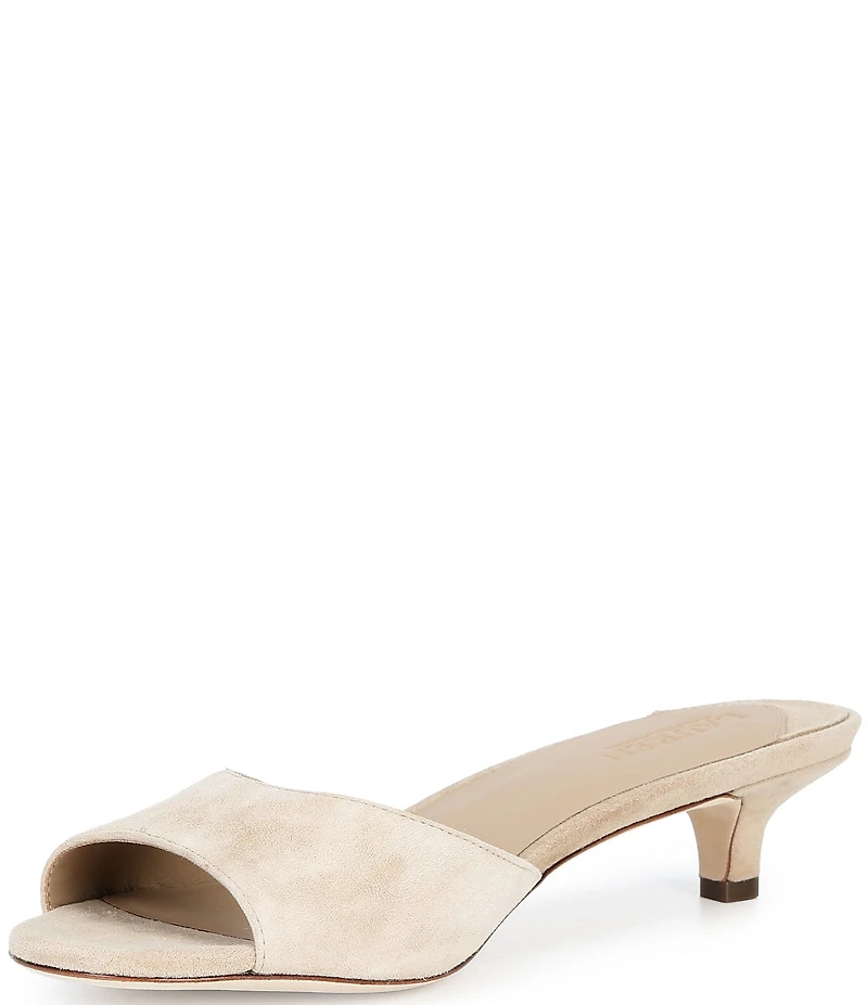 Lauren Ralph Lauren Francesca Suede Slip On Dress Sandal Slides