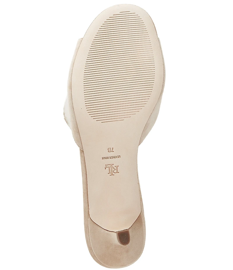 Lauren Ralph Lauren Francesca Suede Slip On Dress Sandal Slides