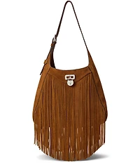 Lauren Ralph Lauren Tanner Large Fringe Shoulder Bag