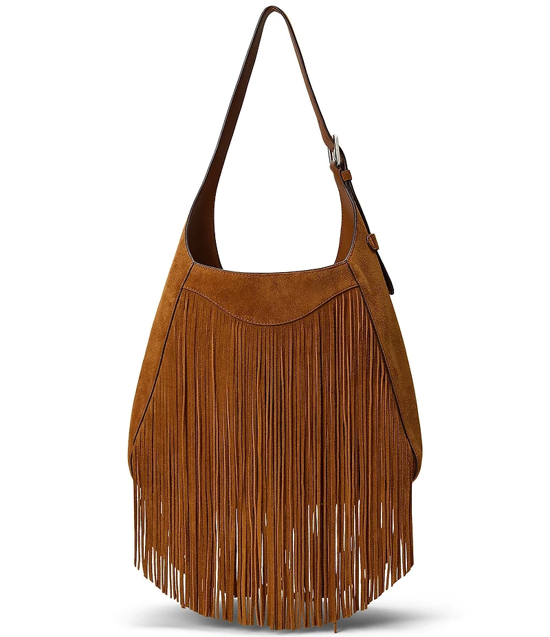 Lauren Ralph Lauren Tanner Large Fringe Shoulder Bag