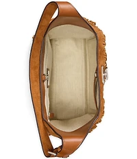 Lauren Ralph Lauren Tanner Large Fringe Shoulder Bag