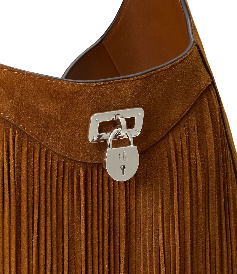 Lauren Ralph Lauren Tanner Large Fringe Shoulder Bag