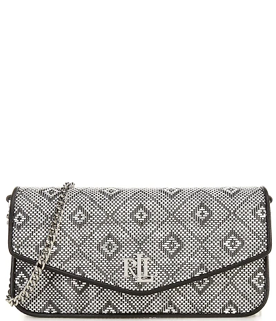Lauren Ralph Lauren Sawyer Medium Geo Motif Woven Convertible Bag