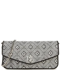 Lauren Ralph Lauren Sawyer Medium Geo Motif Woven Convertible Bag