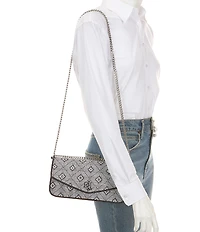 Lauren Ralph Lauren Sawyer Medium Geo Motif Woven Convertible Bag