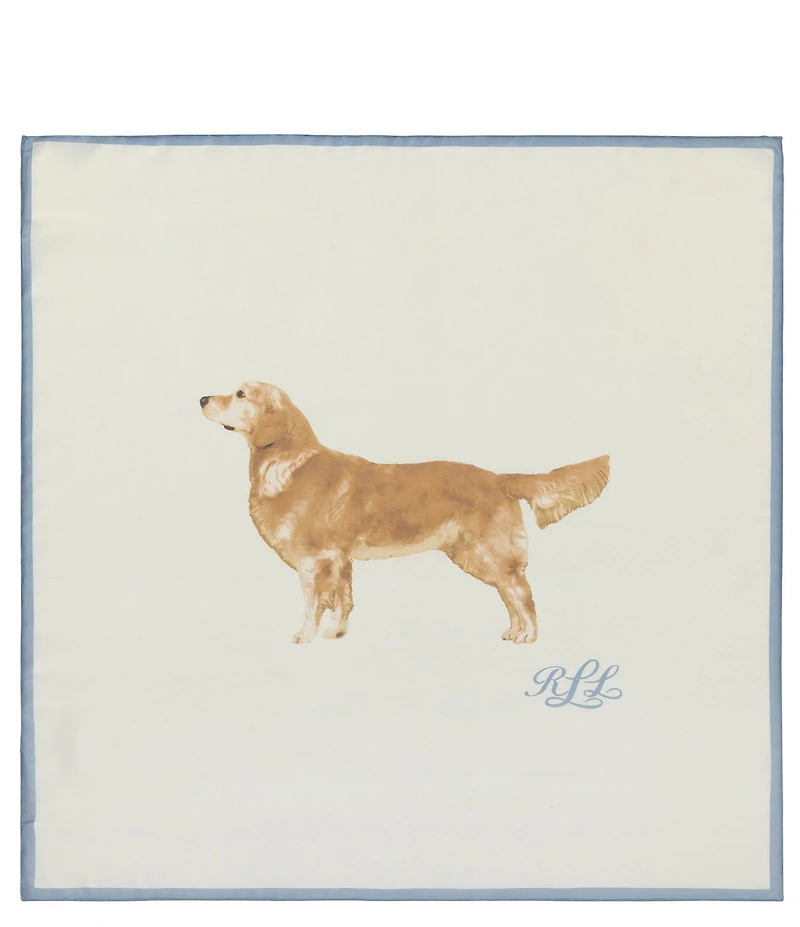 Lauren Ralph Lauren Gifting Golden Retriever Dog Square Scarf