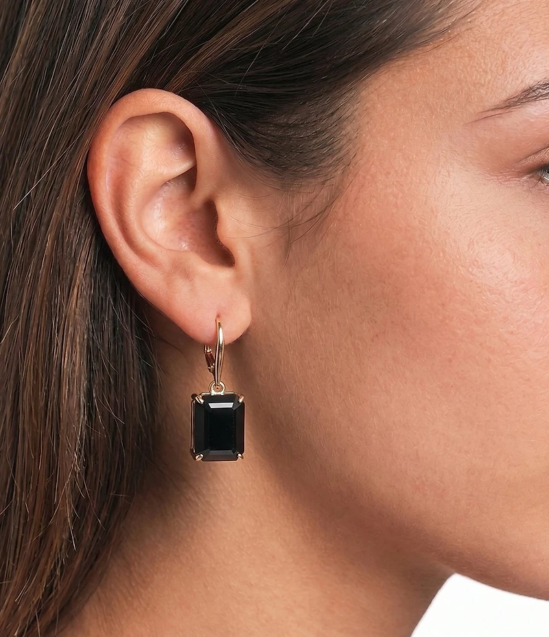 Lauren Ralph Lauren Gold Jet Drop Earrings