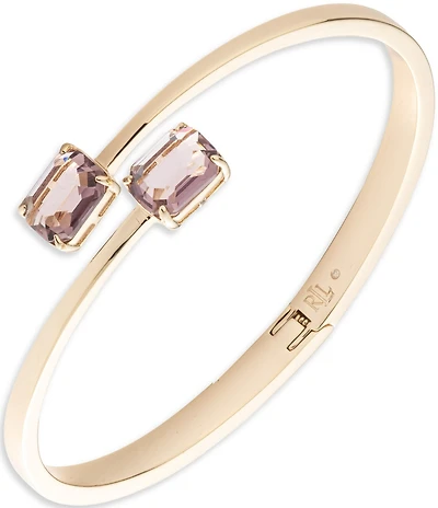 Lauren Ralph Lauren Gold Tone Bypass Bangle Bracelet