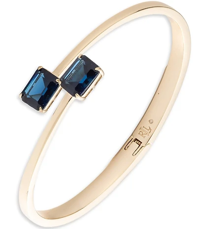 Lauren Ralph Lauren Gold Tone Bypass Bangle Bracelet