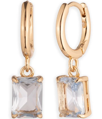 Lauren Ralph Lauren Gold Tone Huggie Drop Earrings