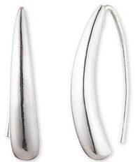 Lauren Ralph Lauren Sculptural Puffy Metal Threader Earrings