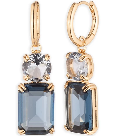Lauren Ralph Lauren Gold Tone Stone Double Drop Earrings