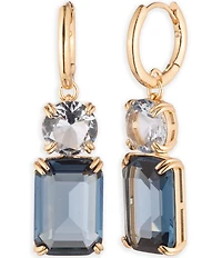 Lauren Ralph Lauren Gold Tone Stone Double Drop Earrings