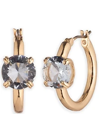 Lauren Ralph Lauren Gold Tone Stone Hoop Earrings