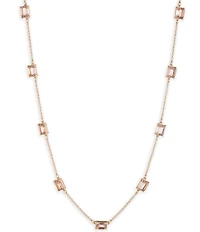 Lauren Ralph Lauren Gold Tone Stone Station Collar Necklace