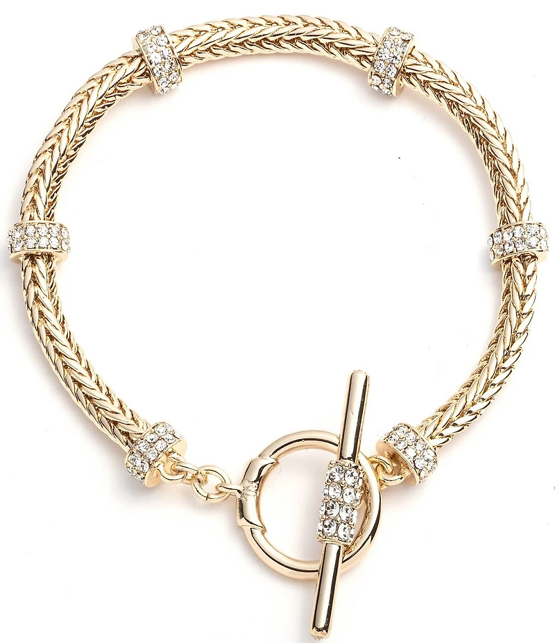 Lauren Ralph Lauren Crystal Pave Roundell Flex Line Bracelet