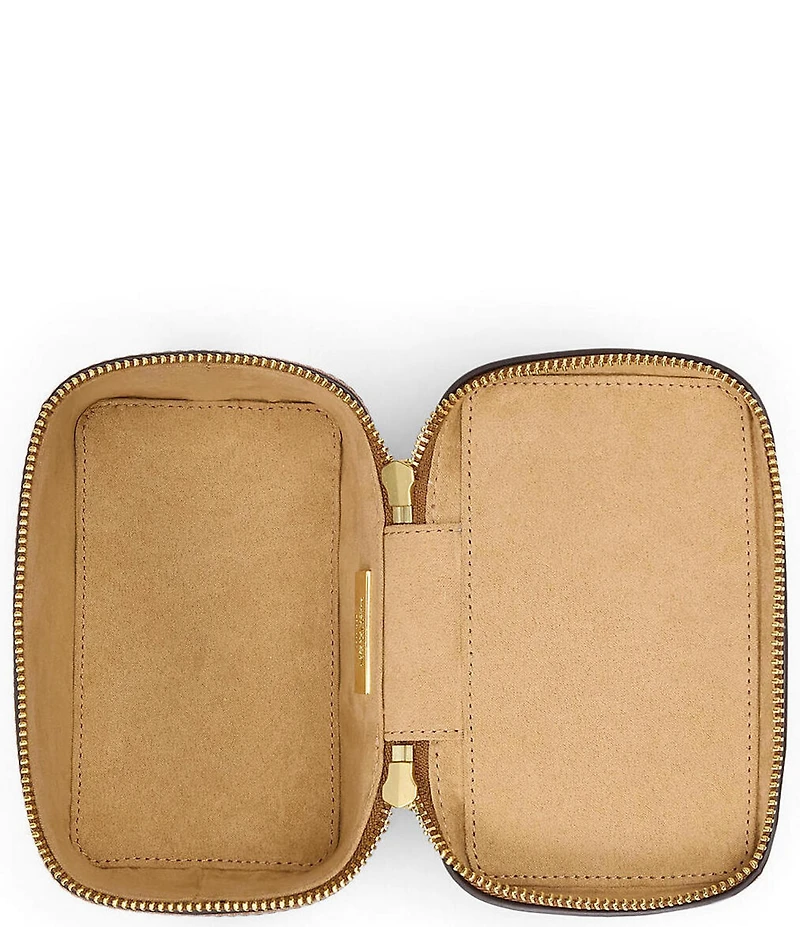 Lauren Ralph Lauren Hallee Raffia Vanity Crossbody Bag