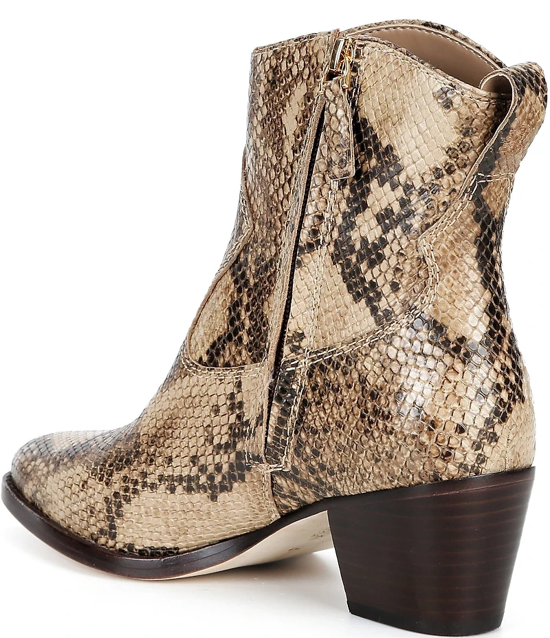 Lauren Ralph Lauren Harpher Python Booties