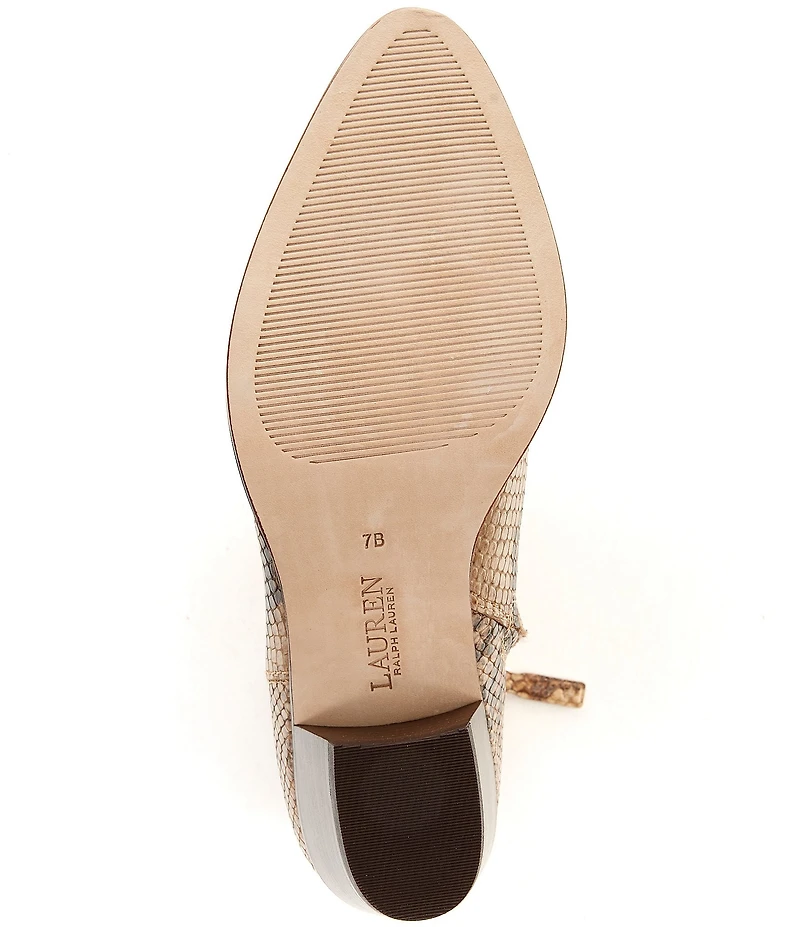 Lauren Ralph Lauren Harpher Python Booties