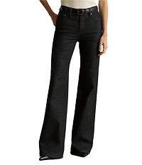 Lauren Ralph Lauren High Rise Flare Leg Full Length Jeans
