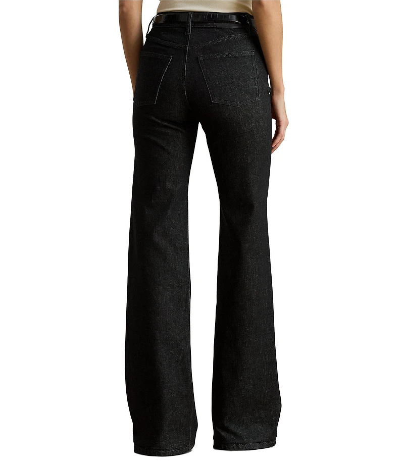 Lauren Ralph Lauren High Rise Flare Leg Full Length Jeans