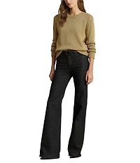 Lauren Ralph Lauren High Rise Flare Leg Full Length Jeans