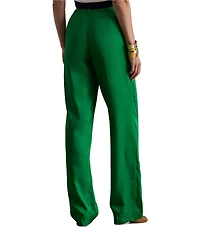 Lauren Ralph Lauren High Rise Pleated Twill Tapered Pants