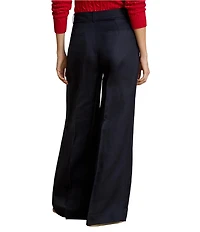 Lauren Ralph Lauren High Rise Wide Leg Full Length Pants