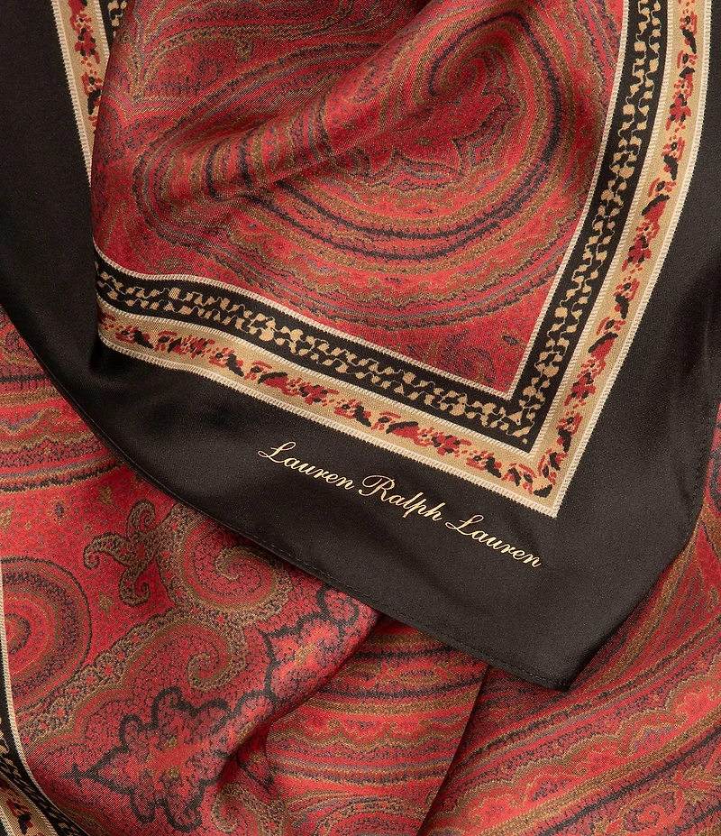 Lauren Ralph Lauren Holiday Paisley Square Scarf