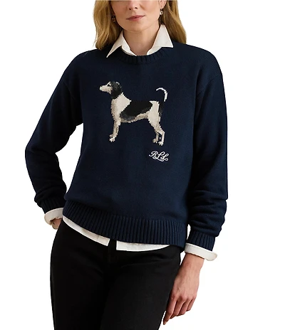 Lauren Ralph Lauren Intarsia-Knit Dog Sweater