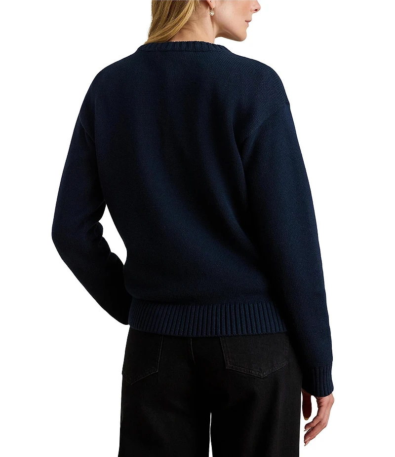 Lauren Ralph Lauren Intarsia-Knit Dog Sweater