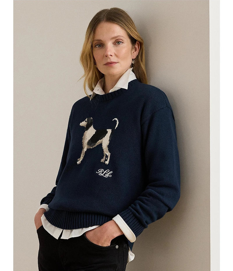 Lauren Ralph Lauren Intarsia-Knit Dog Sweater