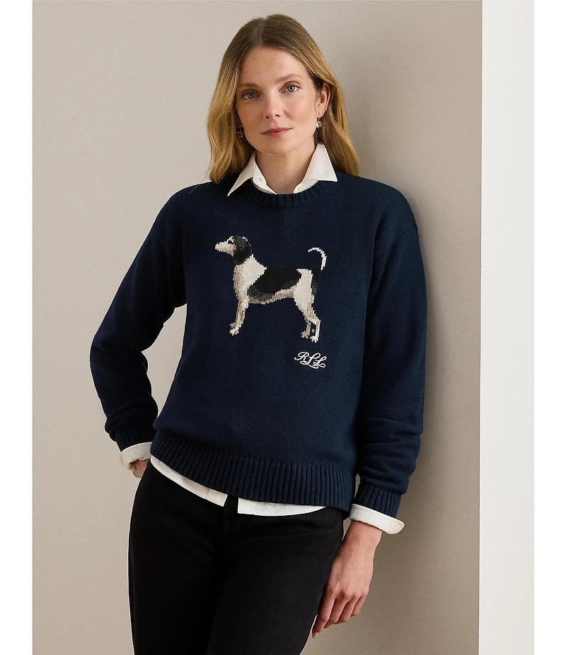 Lauren Ralph Lauren Intarsia-Knit Dog Sweater