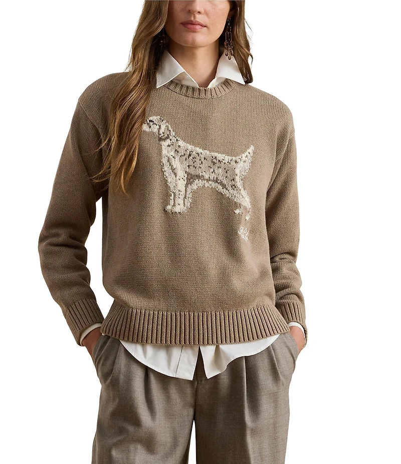 Lauren Ralph Lauren Intarsia-Knit English Setter Sweater