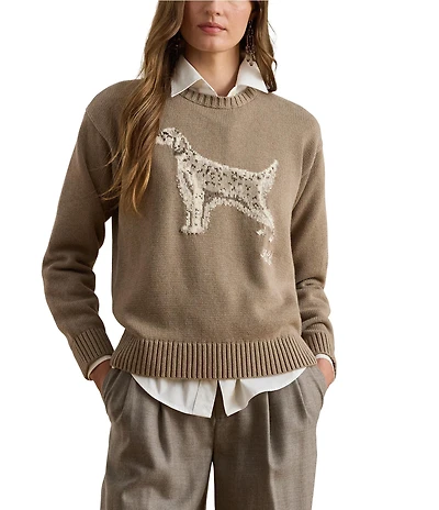 Lauren Ralph Lauren Intarsia-Knit English Setter Sweater