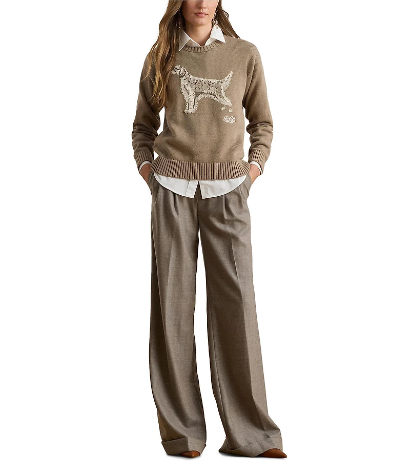 Lauren Ralph Lauren Intarsia-Knit English Setter Sweater