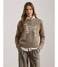 Lauren Ralph Lauren Intarsia-Knit English Setter Sweater
