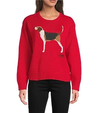 Lauren Ralph Lauren Intarsia Knit Foxhound Sweater