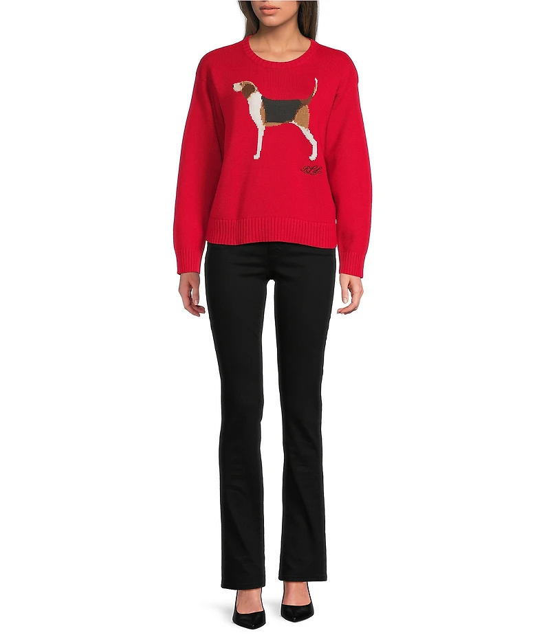 Lauren Ralph Lauren Intarsia Knit Foxhound Sweater