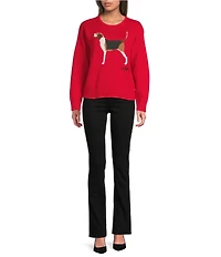 Lauren Ralph Lauren Intarsia Knit Foxhound Sweater