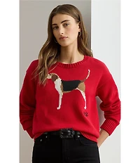 Lauren Ralph Lauren Intarsia Knit Foxhound Sweater