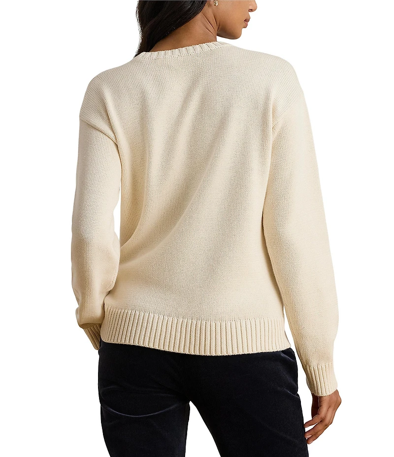 Lauren Ralph Lauren Intarsia-Knit Gold Retriever Sweater