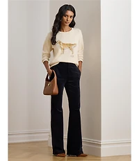Lauren Ralph Lauren Intarsia-Knit Gold Retriever Sweater