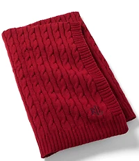 Lauren Ralph Lauren Jamie Cable Knit Throw Blanket