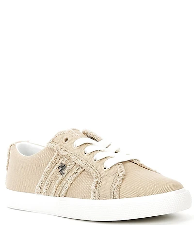 Lauren Ralph Lauren Janson Frayed Canvas Sneakers