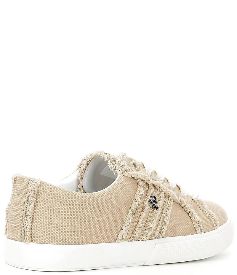 Lauren Ralph Lauren Janson Frayed Canvas Sneakers