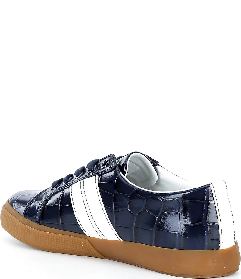 Lauren Ralph Lauren Janson II Croco Embossed Sneakers