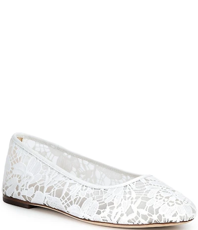 Lauren Ralph Lauren Jayna Lace Detail Ballet Flats